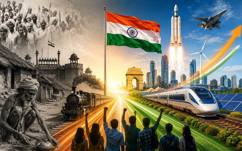 چرخے سے طیاروں تک، 79 سال میں بھارت نے کیسے بدلی اپنی تصویر؟